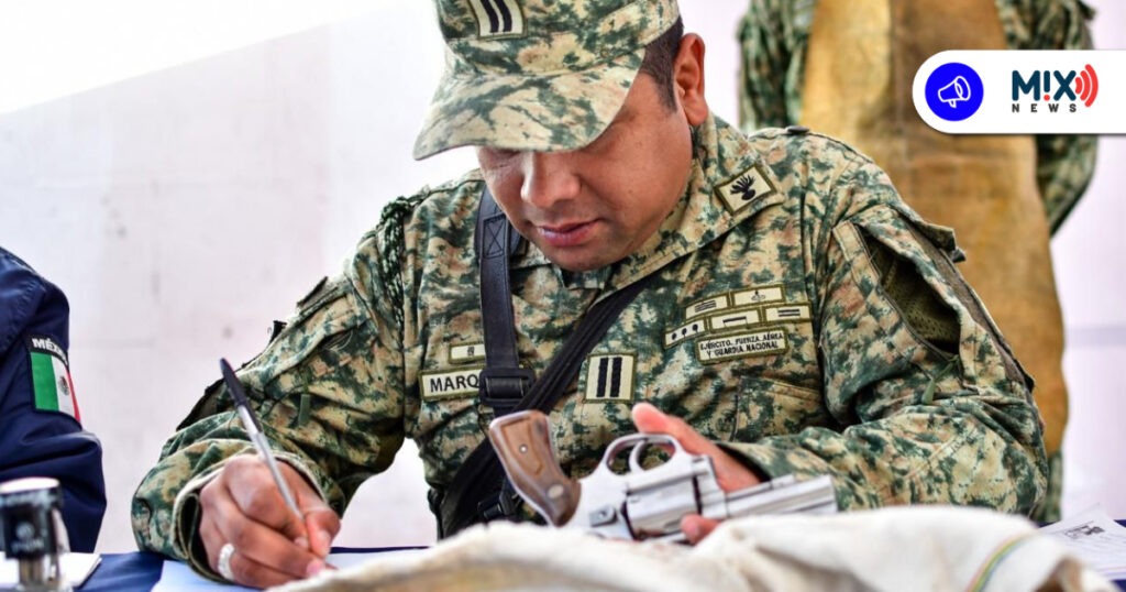 Entregan “cuerno de chivo” en campaña “Sí al Desarme, Sí a la Paz” en Aguascalientes