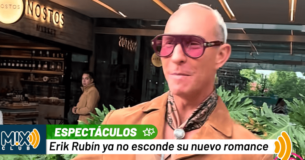 Erik Rubín es captado caminando de la mano con una misteriosa mujer y desata rumores de nuevo romance.