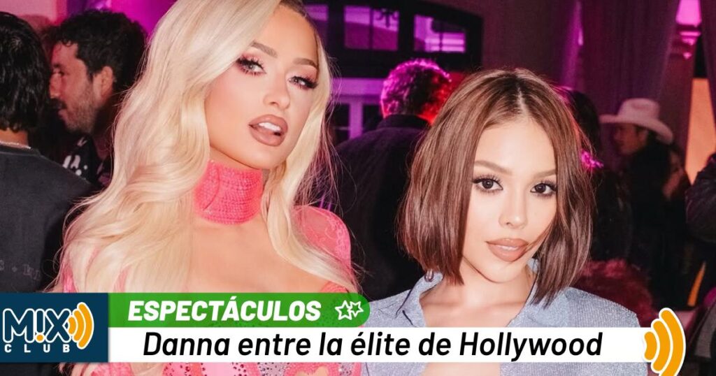 Danna conquista Beverly Hills: su noche rosa con Paris Hilton que desató miradas y rumores