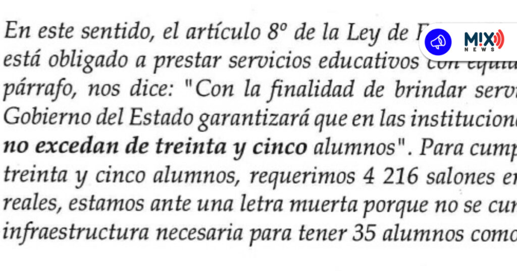 Van para atrás grupos escolares de máximo 35 alumnos, tras 8 años de ser letra muerta