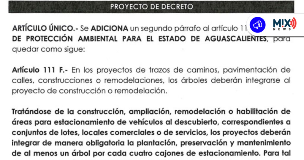 Que haya un árbol por cada 4 cajones de estacionamiento en centros comerciales de Aguascalientes