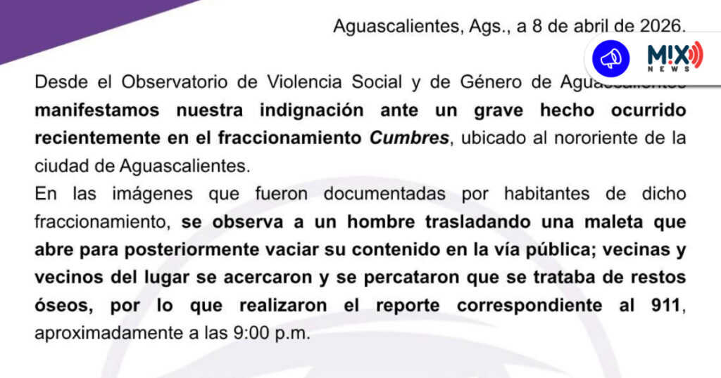 Denuncia Observatorio irregularidades en hallazgo de restos óseos