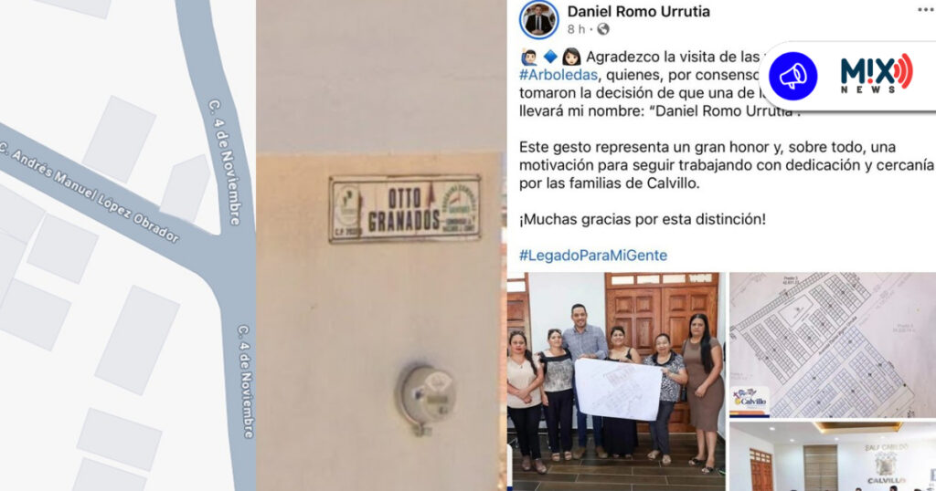 Políticos y su afán por tener calles con su nombre