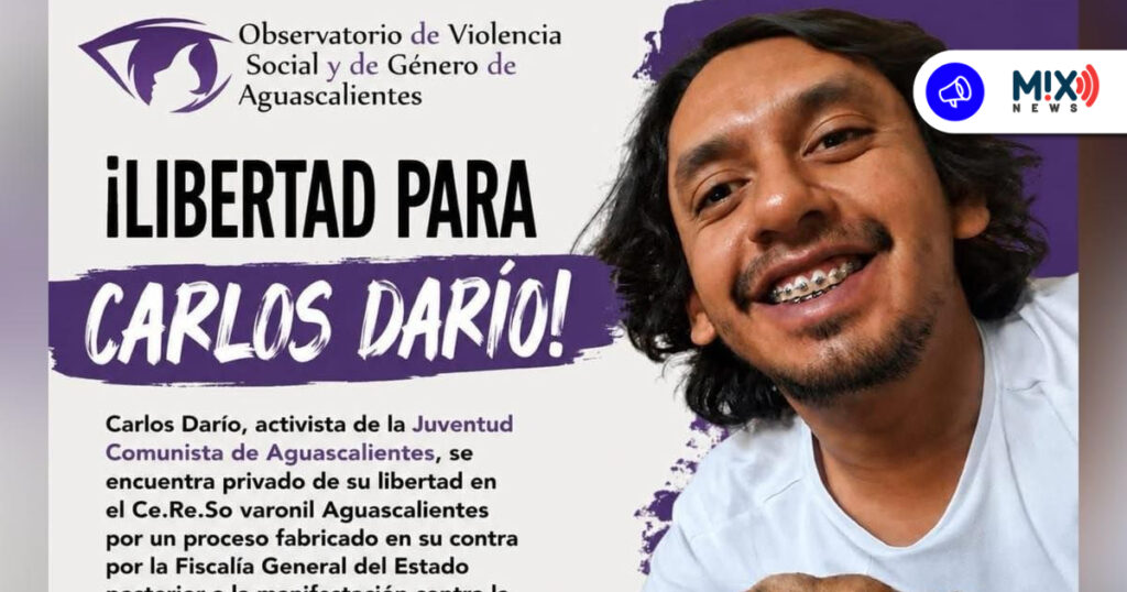 Exigen libertad para activista de Aguascalientes tras manifestación política