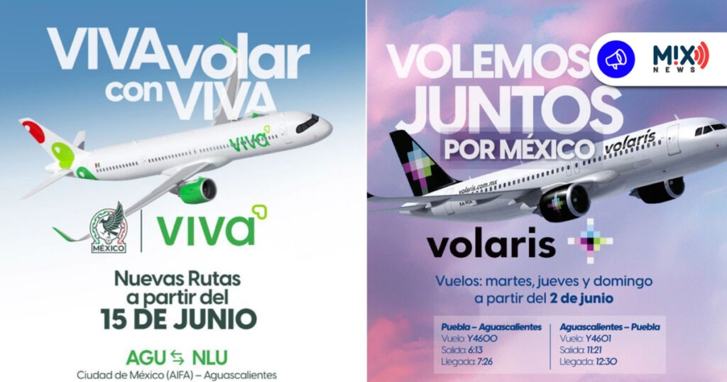 5 nuevas rutas aéreas fortalecerán la conectividad de Aguascalientes