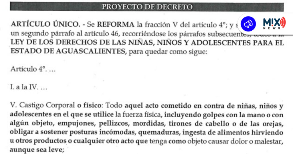 Aprueba Aguascalientes prohibición total al castigo corporal infantil
