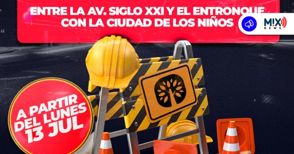 Cierre total en el boulevard Juan Pablo II por obras urgentes de rehabilitación