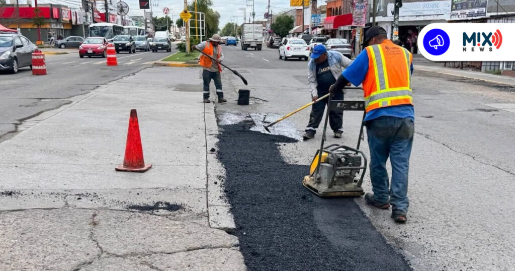 Casi mil baches reparados en una semana; lluvias disparan trabajos