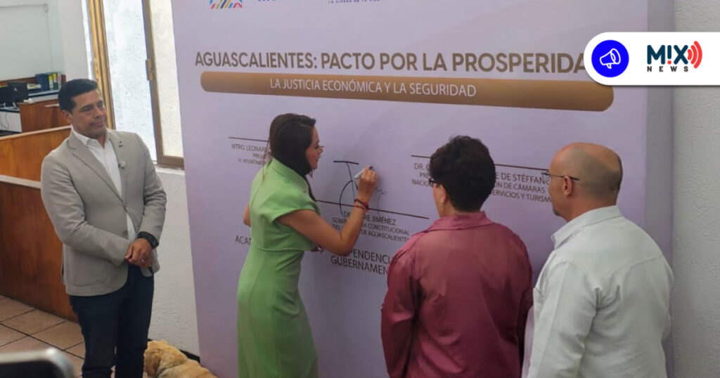 Aguascalientes se suma al pacto por la seguridad y justicia económica de los comerciantes. 