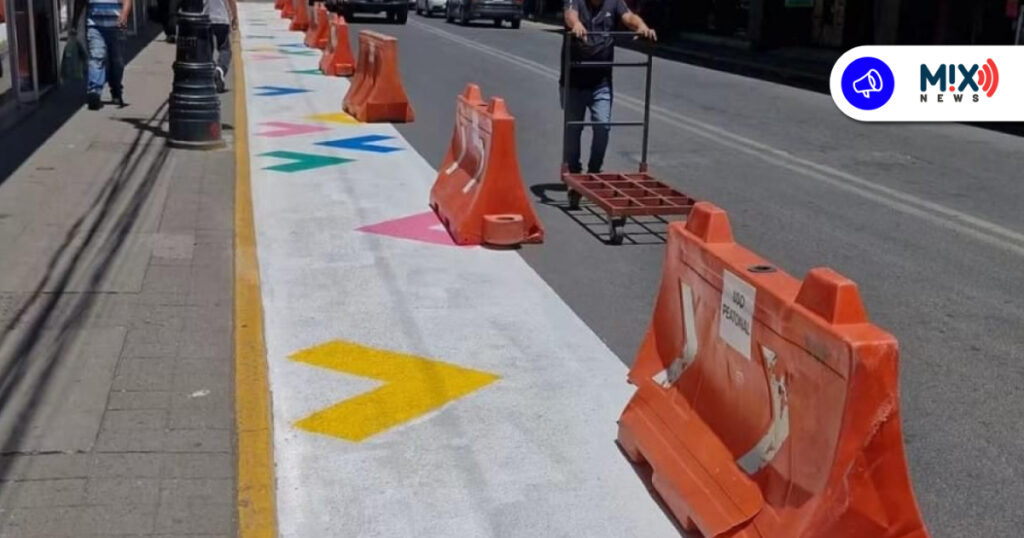 Gana el peatón: ampliaron banqueta en 5 de Mayo