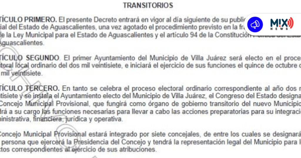 Desde este martes Villa Juárez ya es municipio oficialmente