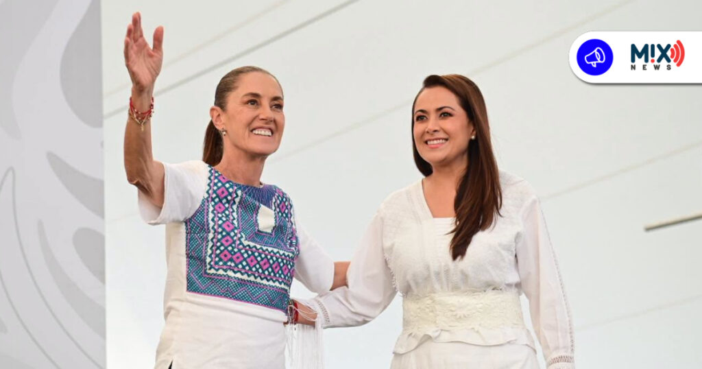Claudia Sheinbaum en Aguascalientes; anuncia puente en Margaritas.