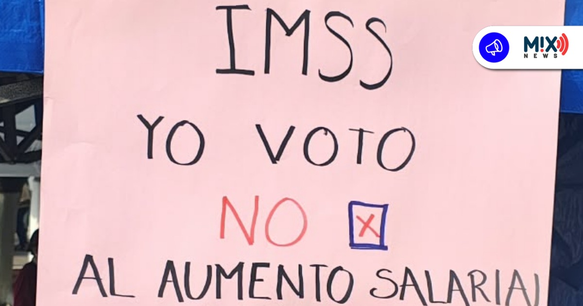 Marcha Nacional del personal del IMSS; manifestantes niegan huelga inmediata.