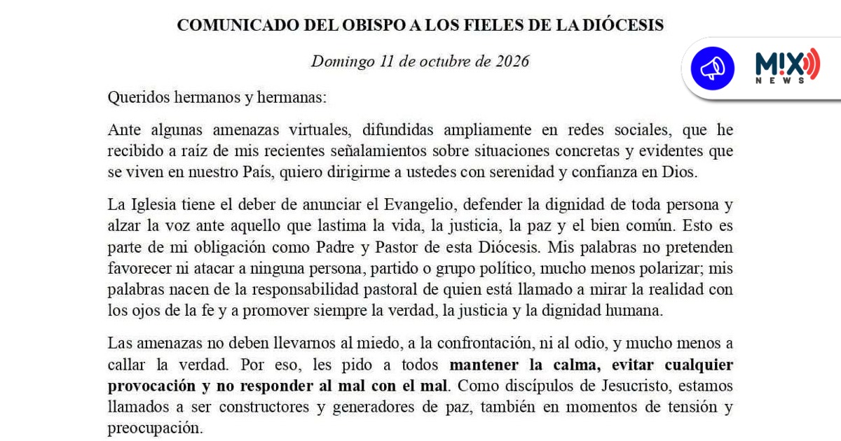 Obispo de Aguascalientes pide no responder con odio ante amenazas y defender la verdad